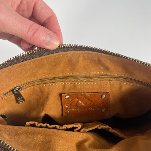 Patricia‎ Nash Napa Etched Floral Leather Crossbody Bag Purse Boho Festival - Picture 13 of 15